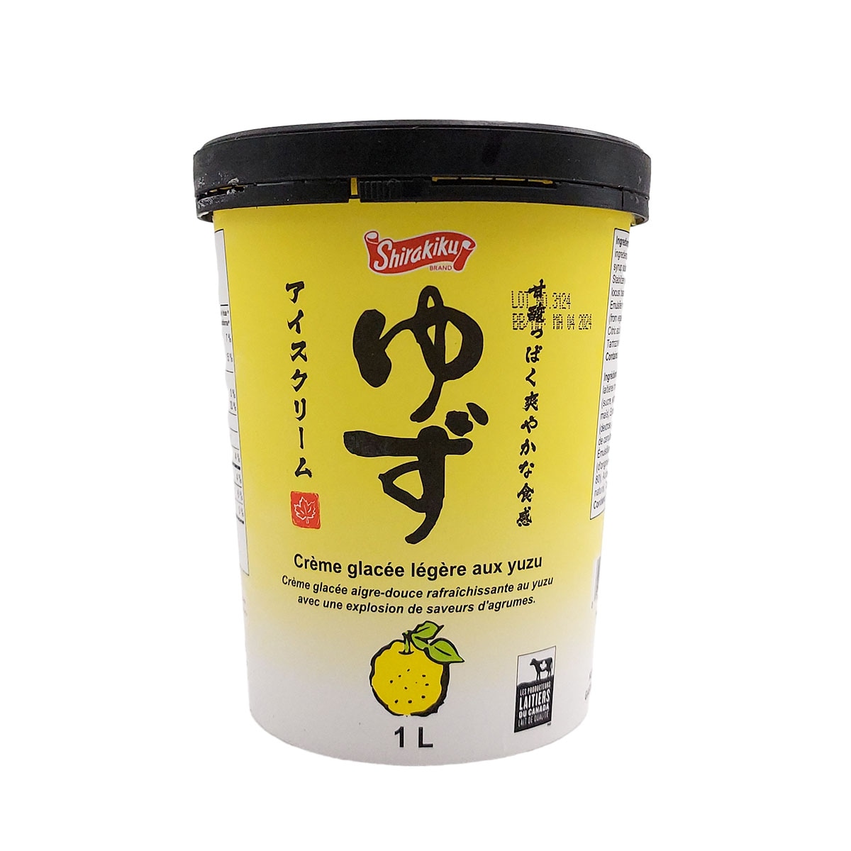 Shirakiku Yuzu Ice Cream (1L) ｜ 大統華超級市場