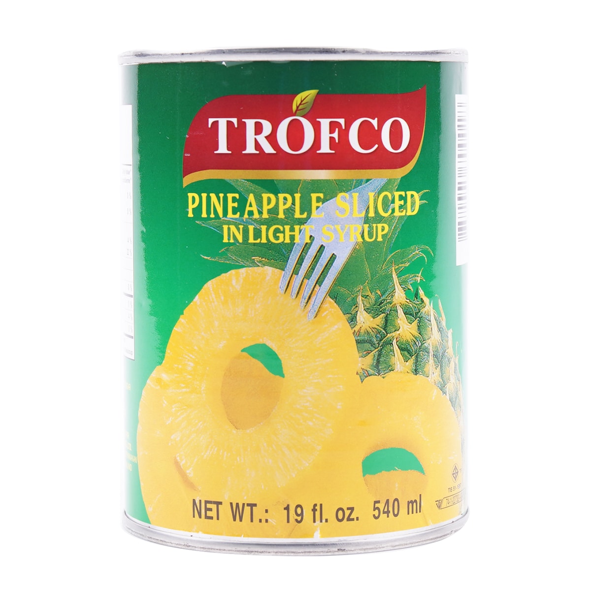 Trofco Canned Pineapple Sliced In Light Syrup 540ml ｜ 大统华超级市场