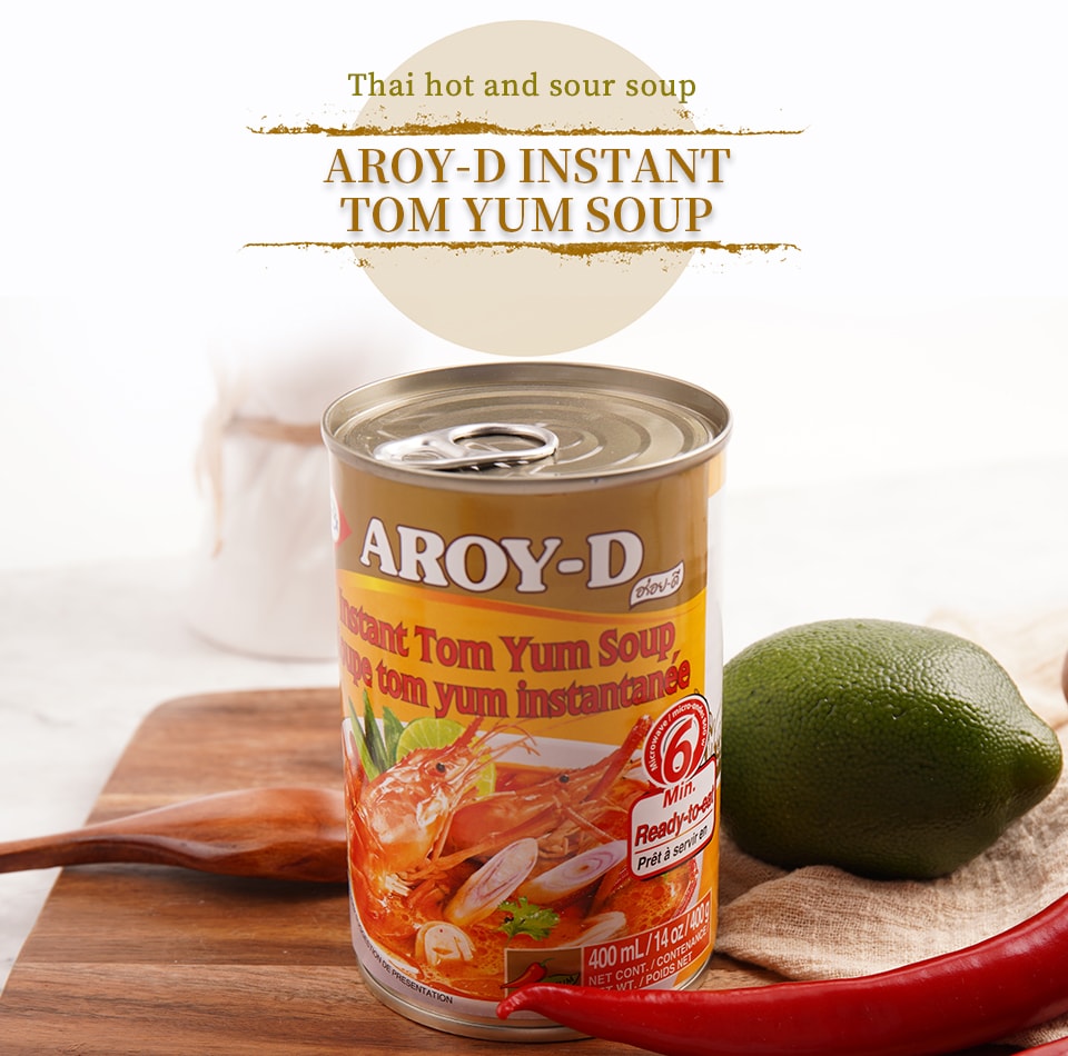 Aroy D Canned Tom Yum Soup 400g Tandt Supermarket